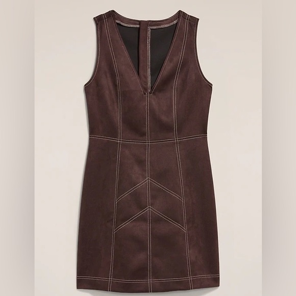ANNA SUI X OLD NAVY Elegant Brown Sleeveless Dress - Picture 4 of 10